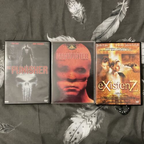 Lot 3 Dvd  The Punisher / Manhunter / Existenz