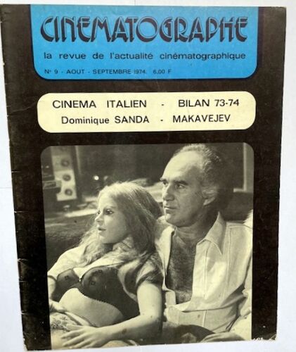 Cinematographe-La Revue De L'Actualité Cinématographique N°9 Aout-Septembre 1974