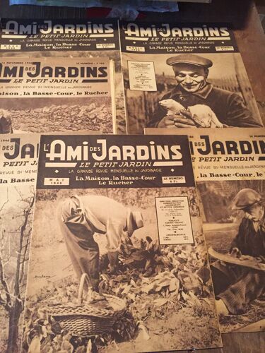 Lot De 6 Revues "L'ami Des Jardins" Année 1946