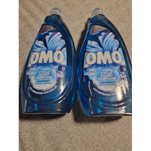 Lot de 2 lessive Liquide omo fraîcheur insolente 2x37 lavages