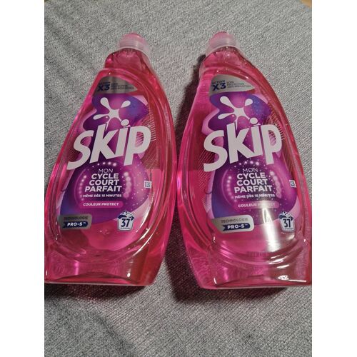 Lot de 2 lessive Liquide Skip couleur protect 2x37 lavages