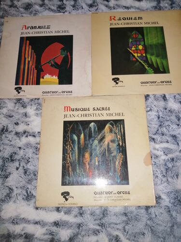 Disques Vinyles Jean-Christian Michel « Quator Avec Orgue : 3 Albums