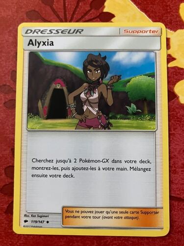 Alyxia 119/147 - Carte Pokémon Dresseur - Soleil Et Lune