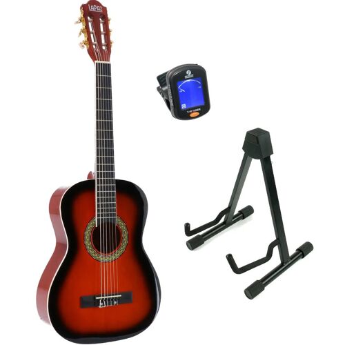 Lapaz 002 Sb Guitare Classique Format 3/4 Sunburst + Stand + Accordeur