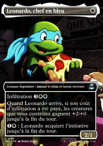 Leonardo Chef En Bleu - Magic - Les Tortues Ninja Vf - U - 196 - Visuel Alternatif