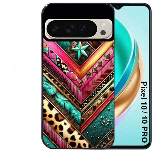 Coque noire Taperso pour PIXEL 10 et 10 PRO avec motif chevron texas