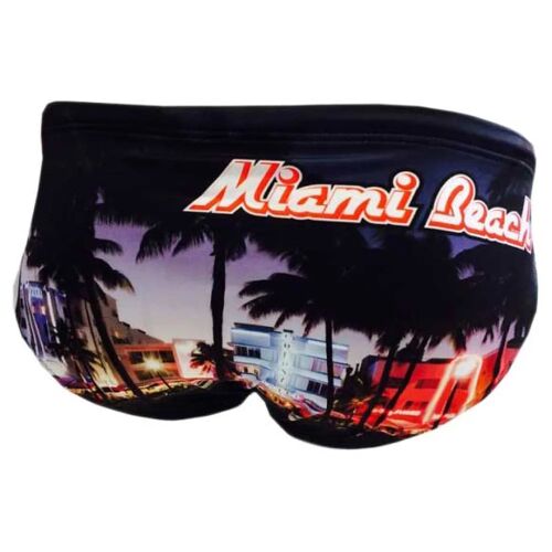 Turbo Slip De Bain Miami Beach Homme M Noir