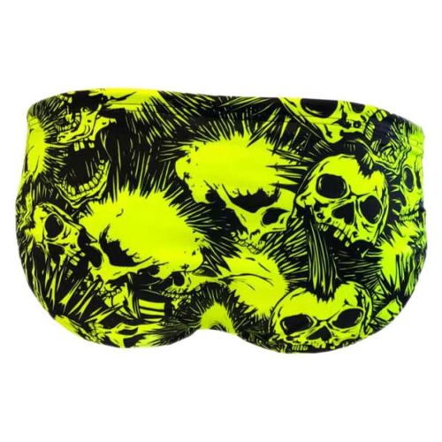 Turbo Slip De Bain Skull Punk Homme L Jaune