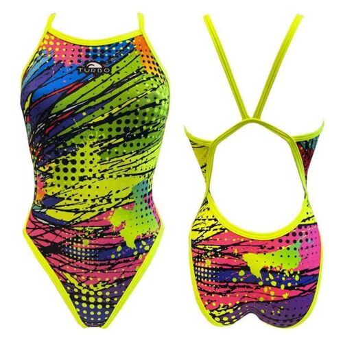 Turbo Maillot De Bain Kriptonite Femme L Jaune