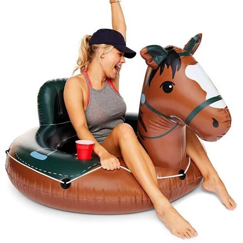 Bigmouth Inc Flotteur Tubulaire Horse River Unisex 81 X 117 X 152 Cm Brown / Noir