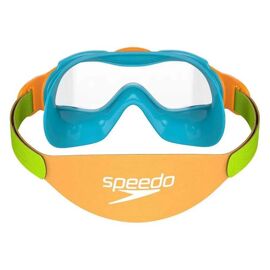 Speedo Masque De Natation Junior Biofuse Filles One Size Azure Bleu / Fluo Vert / Fluo Orange / Clear