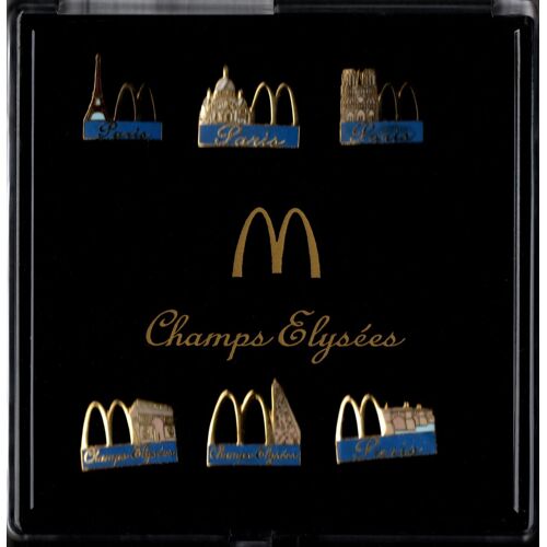 Coffret 6 Pin'S Mc Donald'S - Paris : Champs Elysees