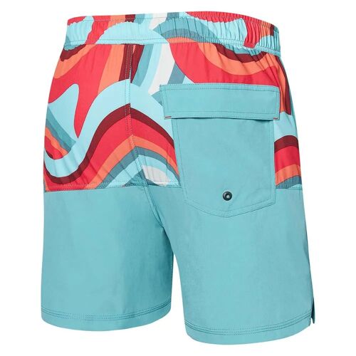 Saxx Underwear Short De Bain Oh Buoy Colourblocked 2in1 Homme S Giant Wave / Sea Foam