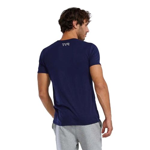 Tyr T-Shirt À Manches Courtes Tlightweight Ultrasoft Tech Adulte Mixte Xl Navy
