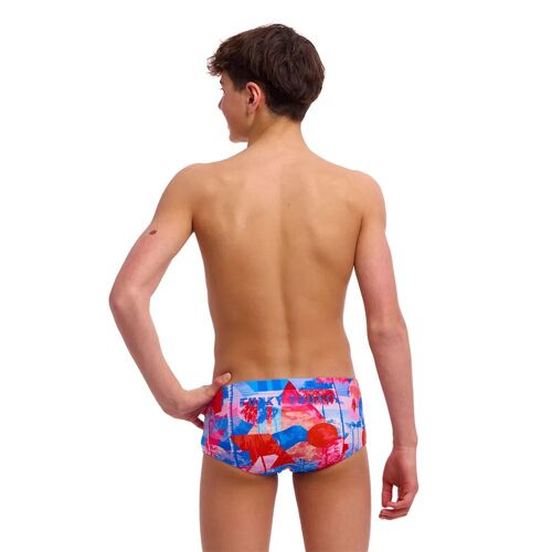 Funky Trunks Slip De Bain Boxer Sidewinder Garçons 8 Années Miss Adventure