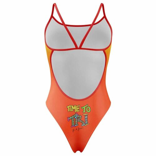 Otso Maillot De Bain Time To Tri Run Femme Xs Multicolore