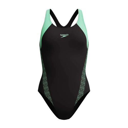 Speedo Maillot De Bain Hyperboom Splice Laneback Femme Uk 32 Alfalfa Vert
