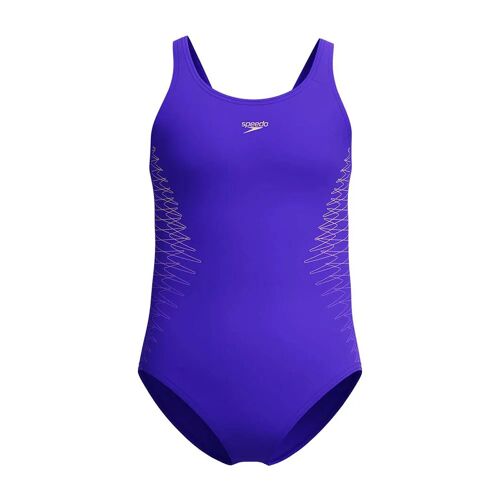 Speedo Maillot De Bain Placement Muscleback Filles 9-10 Années Indigo Glow