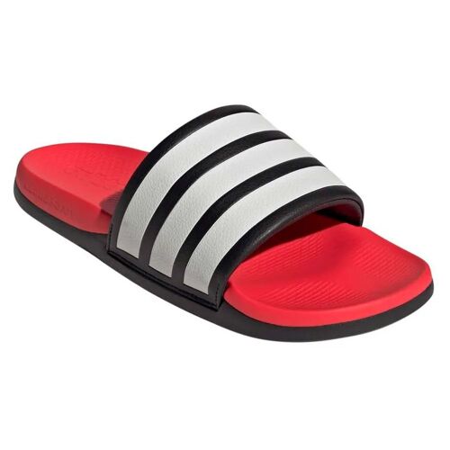 Adidas Claquettes Adilette Comfort 2 0 Adulte Mixte Eucore Noir Core Blanc Lucid Rouge