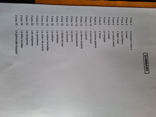 Fichier Animalier Ce2 ; 25 Cartes D'Identité Des Animaux Documentaires/Questionnaires