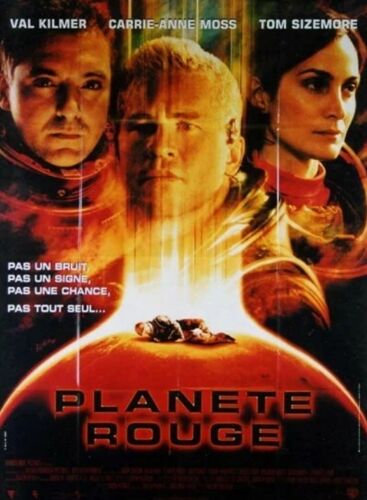 Planète Rouge - Affiche Originale De Cinéma - Format 120x160 Cm - Un Film De Antony Hoffman Avec Val Kilmer, Carrie-Anne Moss, Benjamin Bratt, Tom Sizemore - Année 2000