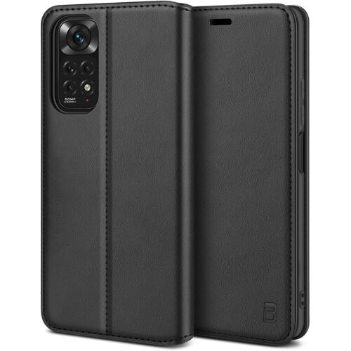 KALANKA-BEZ Coque pour Redmi Note 11, Coque pour Xiaomi Redmi Note 11, Etui Housse pour Redmi Note 11 en Cuir Premium Flip Case Portefeuille, à Rabat avec Porte-Cartes de Crédit, Fermeture Magnétique