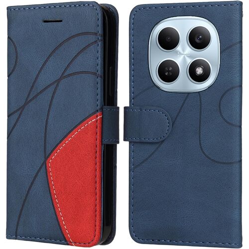 KALANKA-Coque pour Xiaomi Redmi Note 15 4G / 5G, [Housse en Premium Cuir PU][Pochette de Portefeuille][Étui à Rabat Magnétique], Protection Etui pour Xiaomi Redmi Note 15 4G/5G - Bleu