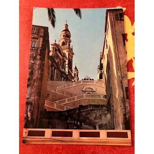 Menton - Les Escaliers De La Vieille Ville - Carte Postale Circulée 1981