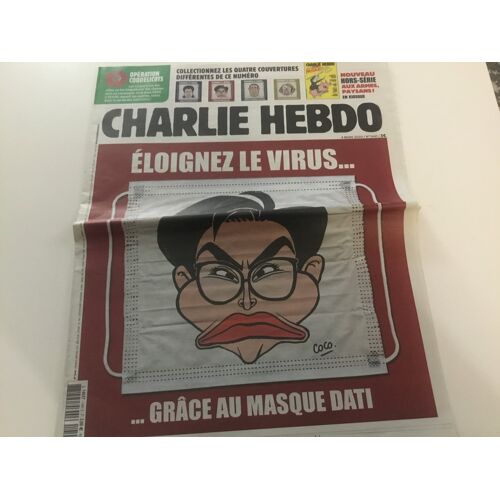 Charlie Hebdo N° 1441 / 4 Mars 2020 / Éloignez Le Virus …..Grâce Au Masque Dati.