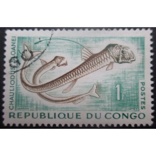 Congo N°143 Poisson Oblitéré