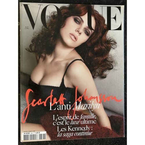 Vogue 896 Avril 2009 Cover Scarlett Johansson L'anti Marilyn - Les Kennedy La Saga Continue