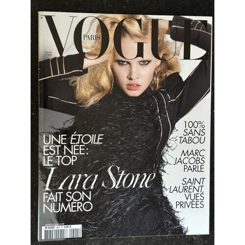 Vogue 894 Février 2009 Special Lara Stone 100% Sans Tabou Fait Son Numéro - St Laurent Vues Privées