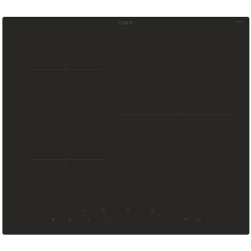 Candy CIS633DTT/1 Noir Intégré 60 cm Plaque avec zone à induction 3 zones