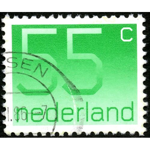 Timbre Oblitéré Nederland 55 C