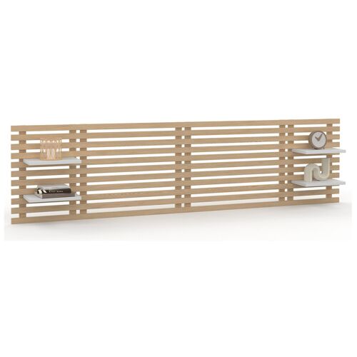 idmarket AVA Tête de lit Bois, Blanc
