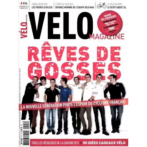 Velo Magazine 514 De 2013 ,Schleck,Casar,Tempier,Van Der Poel,Bartali