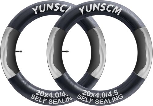 Subzonal-2pcs Anti-Crevaison Épaissies Chambres À Air 20x4.0/4.50 Etrto 100/114-406 Av32mm Valve Prévention Et Réparation,Compatible 20 Pouces Vtt, Vélo Électrique Chambre À Air 20x4.0 20x4.50
