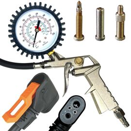 Subzonal-Compresseur À Air Comprimé Pour Vélo Avec Tête De Pompe Sks Pour Voiture/Sv/Blitz Dv Raccord Manomètre Pompe Pour Vélo De Route, Vtt, Vélo Électrique