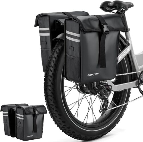 Subzonal-50l Sacoches De Vélo Étanches - Grande Sacoche Arrière Pour Vélos De Randonnée, Vélos Électriques Tout-Terrain - Sacoche De Porte-Bagages Pour Les Trajets Quotidiens Et Les Randonnées À Vélo