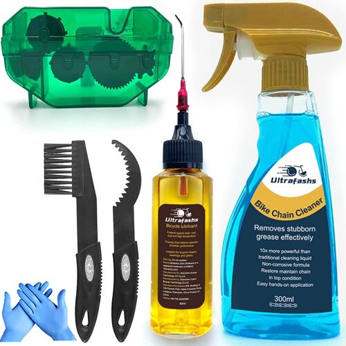 Subzonal-Lubrifiant Et Nettoyant Pour Chaîne De Vélo - 6 Pièces, Pour Nettoyer Et Entretenir La Chaîne De Votre Vélo, Les Pignons Arrière, Les Plateaux - Lubrifiant De 60 Ml, Dégraissant De 300 Ml.