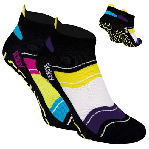 Zooksy Pack 2 Paires Chaussettes Antidérapantes Yoga / Pilates