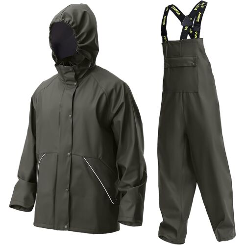 Subzonal-Combinaison De Pluie Imperméable Homme Tenue De Travail Résistante Avec Veste Et Pantalon, Idéale Pour Pêche, Chantier Et Plein Air Ws-005