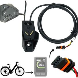 Subzonal-Support D'affichage Kiox + Unité De Changement De Vitesse Pour Vélo Électrique, Unité De Commande, Bouton-Poussoir, Pièce De Commande + Câble D'unité D'entraînement Compatible Avec Bosch