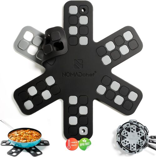 Subzonal-Protections En Silicone À Double Usage Pour Empiler Et Dessous De Plat Pour Plats Chauds, Dessous De Plat En Silicone ¿ Parfait Pour Le Rangement Des Casseroles Et Des Poêles, Organiseur De