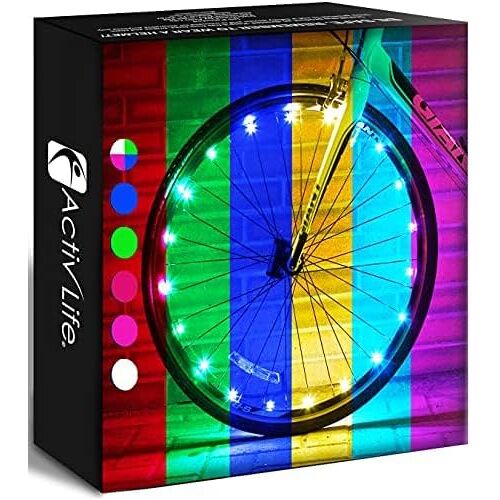 Subzonal-Clairage De Roue De Vélo À Led : Visible Sous Tous Les Angles Pour Une Sécurité Et Un Style Ultimes - Piles Incluses, Pack De 2 Pneus, Changement De Couleur