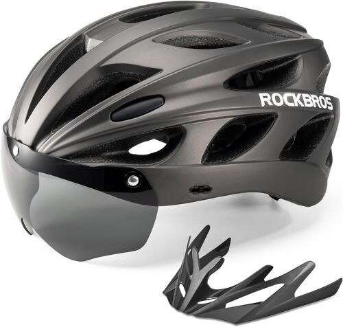 Subzonal-Casque Vtt Homme, Léger Avec Visière Amovible Et Lunettes Magnétiques, Réglable Pour Adulte Unisexe, Pour Cyclisme Vélo Route Trottinette