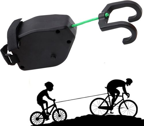 Subzonal-Barre Traction Velo Enfant, Système De Remorquage De Vélo Rétractable, Corde De Traction De Bicyclette, Ceinture De Traction De Bicyclette, Ceinture De Corde De Traction De Bicyclette