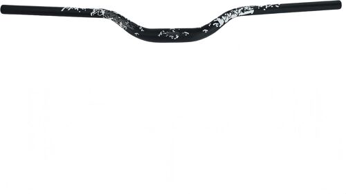 Subzonal-31,8mm Guidon Pour Vélo De Route, Vtt, Mountainbike Extra Long 780mm Avec Barre Surélevée De 55mm Pour Vtt, Bmx Downhill, Course, Hors Route (Noir+Blanc)