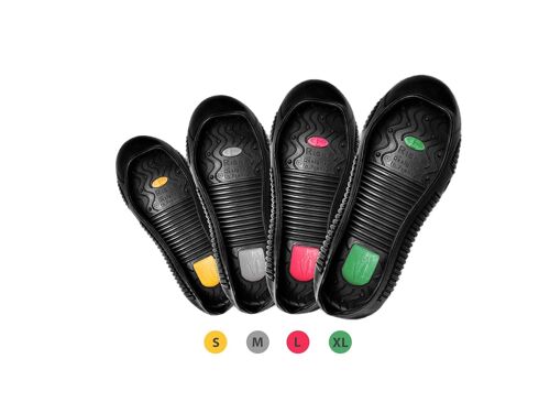 Subzonal-Tiger-Grip Easy Grip Sur-Chaussure Antidérapante, Noir, X-Large (45-48, Vert)