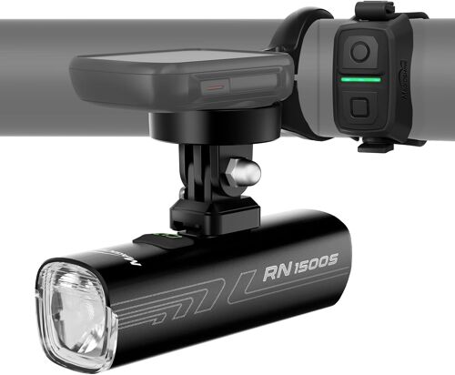 Subzonal-Magicshine Phares De Vélo Rn 1500s Pour Conduite De Nuit Avec Montage En Dessous, Contrôle Ftr Lightsync, Rechargeable Par Usb, Éclairage Avant Et Arrière Pour Vélo De Route Et Vtt